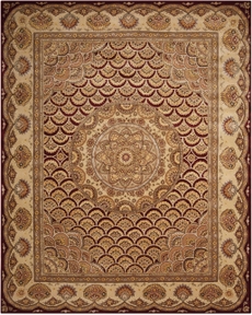 NOURISON 2000 OAK176 BURGUNDY 7'9" x 9'9"