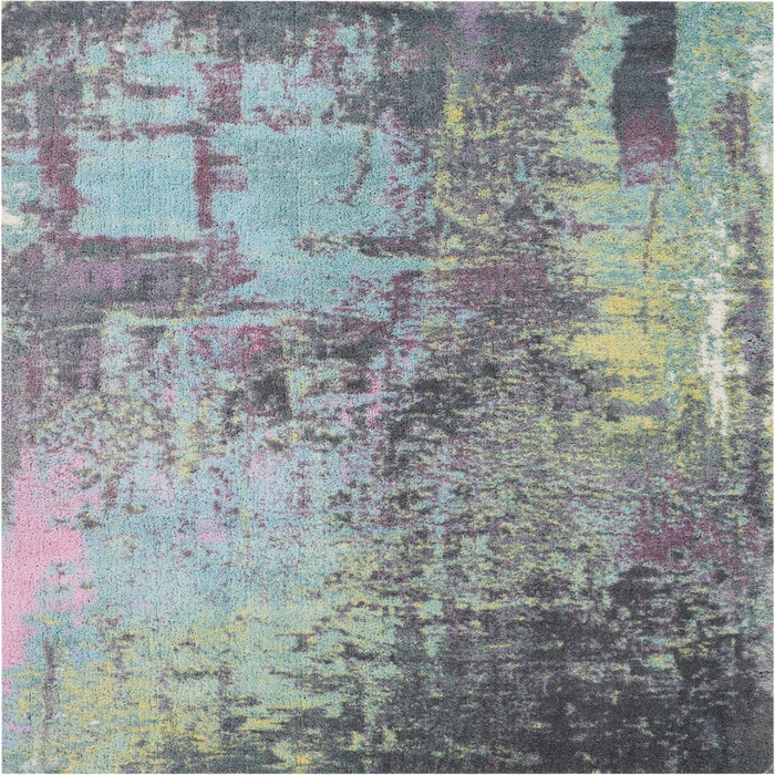 Abstract Shag Abs02 Teal