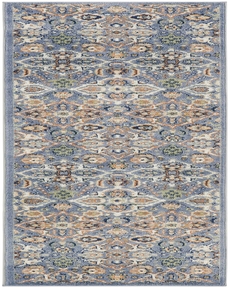 Allur ALR03 Light Blue 2'3" x 7'6" Area Rug