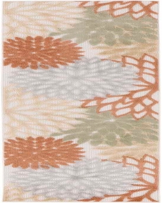 Aloha ALH05 Ivory Multicolor 2'3" x 8' Area Rug