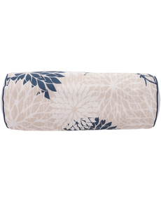 ALOHA ALH05 IVORY/NAVY 6" X 20" BOLSTER THROW PILLOW