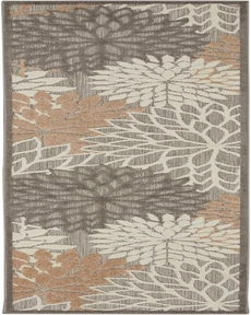 Aloha ALH05 Natural Outdoor Rug, 2'3" x 12' 