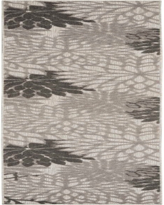 Aloha ALH05 Silver/Grey Outdoor Rug, 2'3" x 10' 