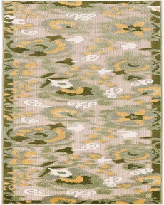 Aloha ALH17 Ivory Green 2'3" x 8' Area Rug