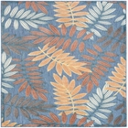 Aloha ALH18 Blue Rose Area Rug