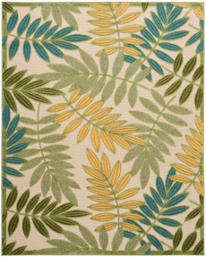 Aloha ALH18 Green Multicolor Area Rug