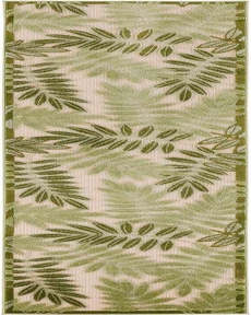 Aloha ALH18 Ivory Green 2'3" x 8' Area Rug