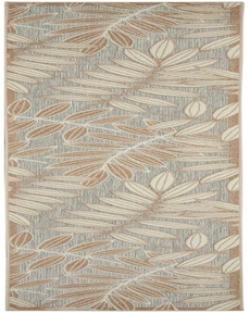 Aloha ALH18 Natural Outdoor Rug, 2'3" x 12' 