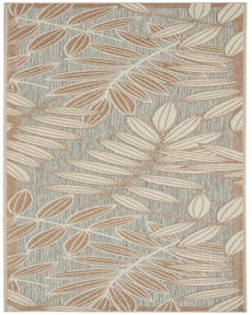 Aloha ALH18 Natural Outdoor Rug, 2'3" x 8' 