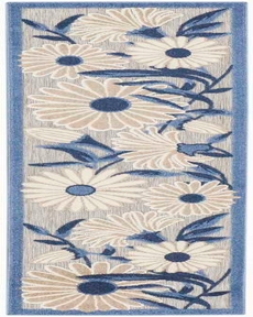 Aloha ALH33 Blue Grey 2' x 6' Area Rug