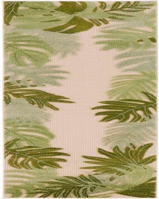 Aloha ALH40 Ivory Green 2'3" x 8' Area Rug