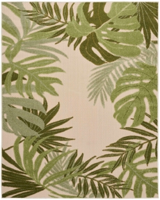 Aloha ALH40 Ivory Green Area Rug