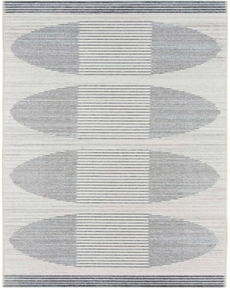 Astra Washables ASW05 Ivory Blue 2'2" x 10' Area Rug