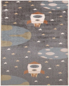 Astra Washables ASW06 Sky Blue 2' x 6' Area Rug