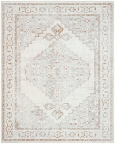Astra Machine Washable ASW11 Grey Area Rug