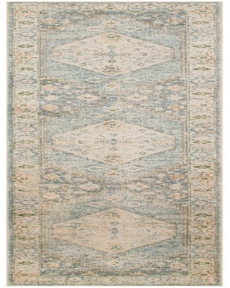 Astra Washables ASW11 Silver Blue 2'2" x 12' Area Rug