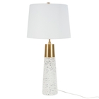 29" BIT02 WHITE CERAMIC BUFFET LAMP
