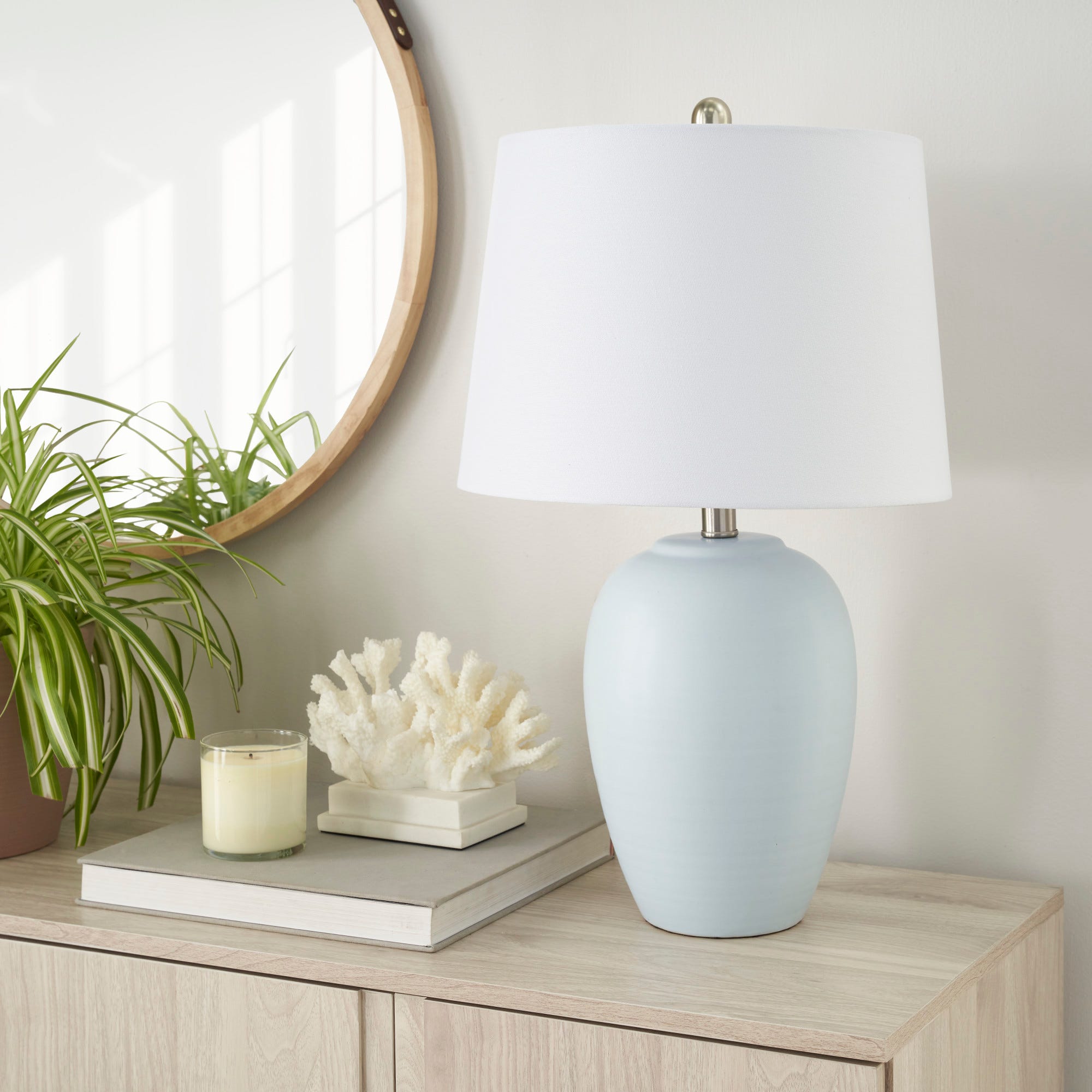 Blue gray table lamp cheap
