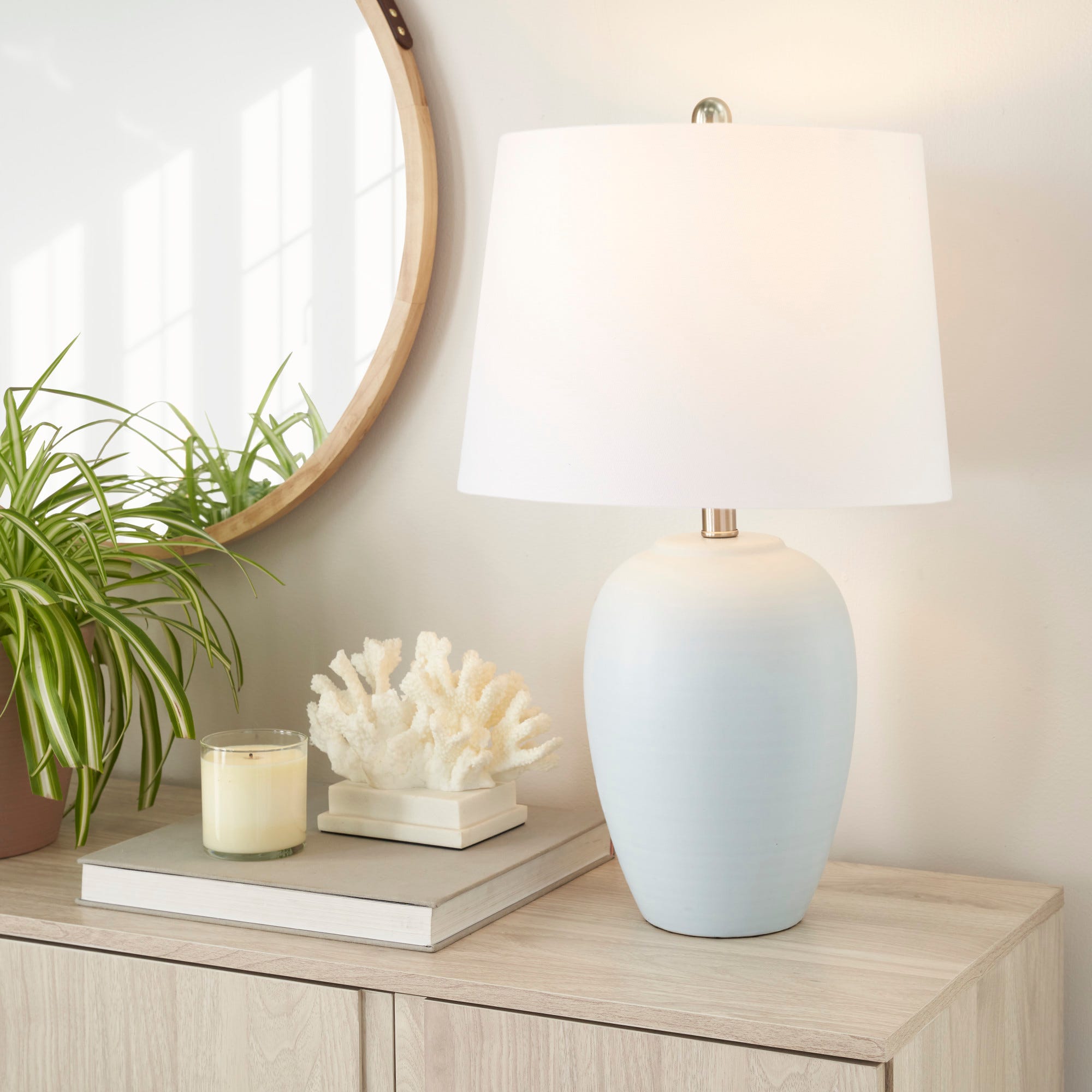 23 BIT05 Blue Ceramic Table Lamp