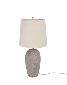 23" BIT05 Brown Ceramic Table Lamp