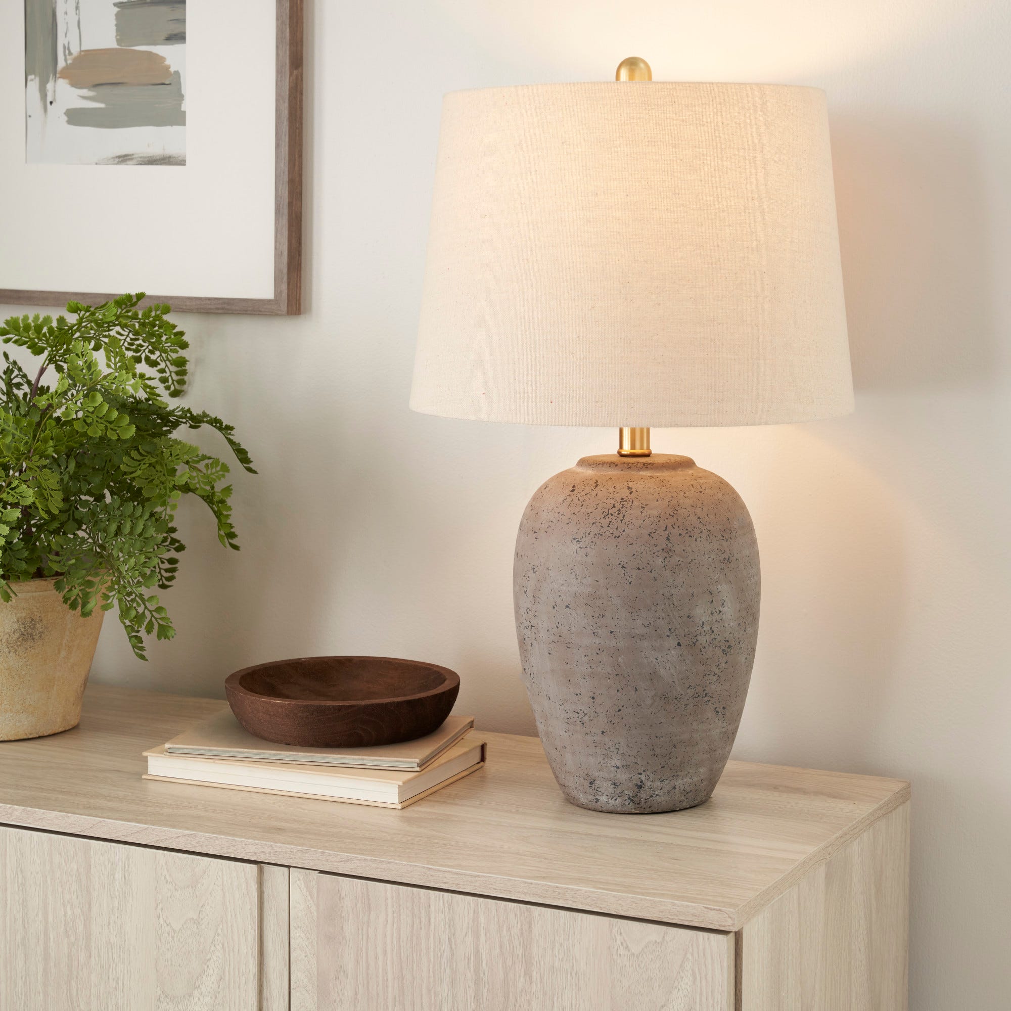 23 BIT05 Brown Ceramic Table Lamp