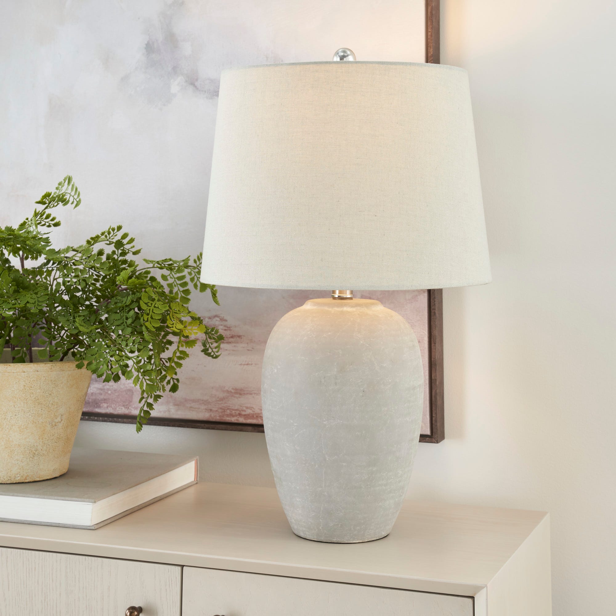 Grey large lamp top
