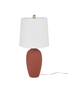 23" BIT05 Terracotta Ceramic Table Lamp
