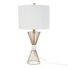27" BIT06 GOLD METAL TABLE LAMP