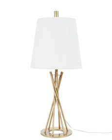 23" BIT08 GOLD METAL TABLE LAMP