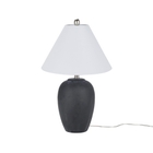 23" BIT12 Black Ceramic Table Lamp