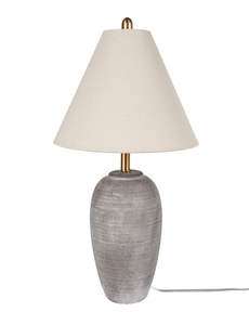 23" BIT12 Brown Ceramic Table Lamp