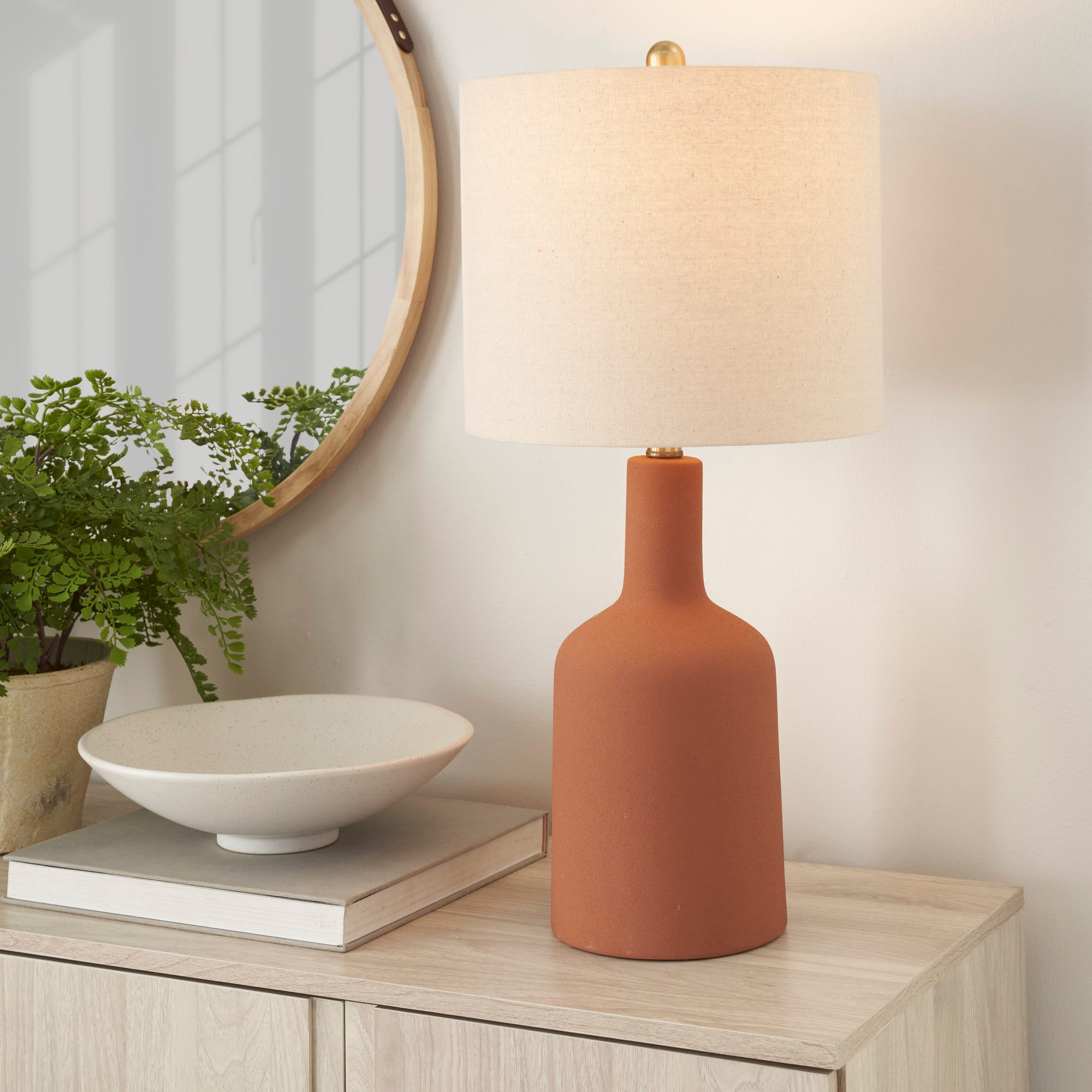 22 BIT13 Terracotta Ceramic Table Lamp