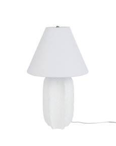 25" BIT16 White Ceramic Table Lamp