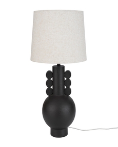29" BIT17 Black Ceramic Table Lamp