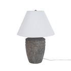 25" BIT19 Brown Ceramic Table Lamp