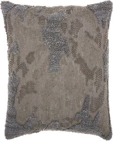 LUMINESCENCE E1199 CHARCOAL 18" x 18" THROW PILLOW
