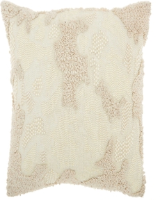 LUMINESCENCE E1199 IVORY 18" x 18" THROW PILLOW
