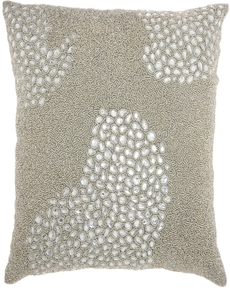 COUTURE LUSTER E5500 SILVER 20" x 20" THROW PILLOW