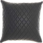 COUTURE NAT HIDE PD031 BLACK 20" x 20" THROW PILLOW
