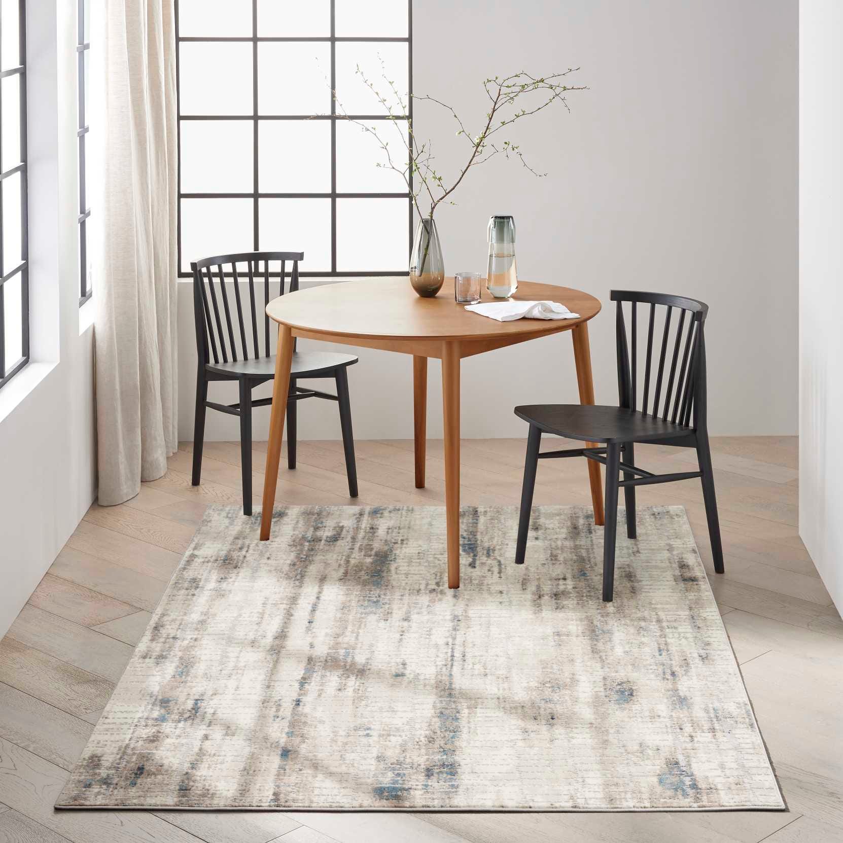 Calvin Klein Infinity IFN02 Ivory Grey Blue Rug