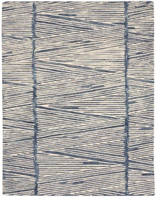 Colorado CLR01 White/Blue Rug, 2'3" x 7'6"