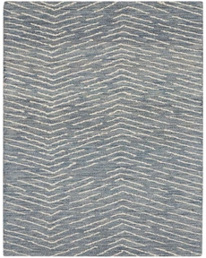 Colorado CLR02 Indigo/Ivory Rug, 2'3" x 7'6"