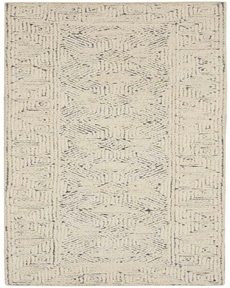 Colorado CLR05 Ivory/Navy Rug, 2'3" x 7'6"