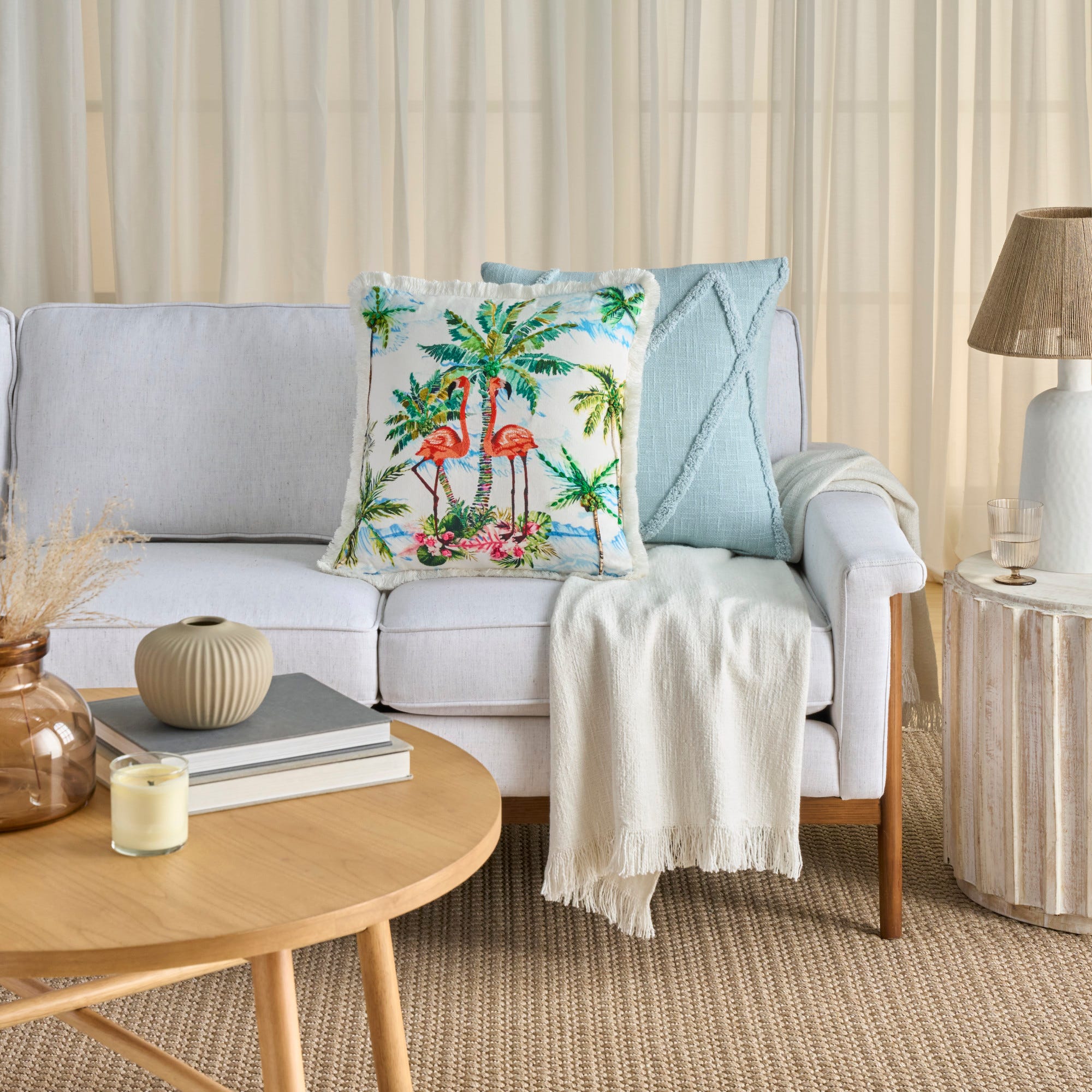 Coastal Accessories GL036 Multicolor 18 x 18 Throw Pillow