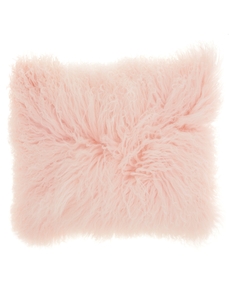 Couture Fur F7101 Rose 14" x 20" Throw Pillow