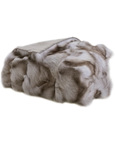 Couture Fur F7105 Silver 50" x 60" Throw Blanket