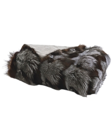 Couture Fur F7108 Dark Grey 114" x 26" Throw Blanket