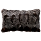 Couture Fur F7108 Dark Grey 12" x 21" Throw Pillow