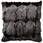 Couture Fur F7108 Dark Grey 18" x 18" Throw Pillow