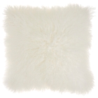 COUTURE FUR PR101 WHITE 20" X 20" THROW PILLOW